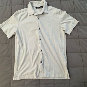 Theory White Casual Button Down Shirt